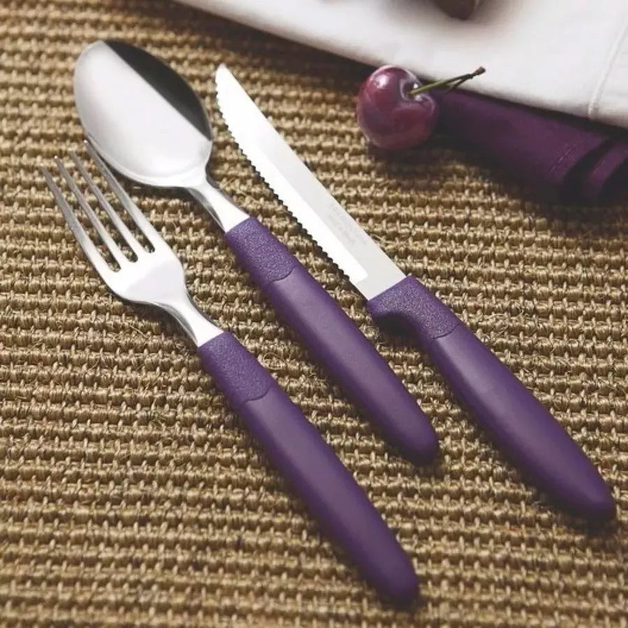 Tramontina Ipanema flatware set , 48 pcs (purple)