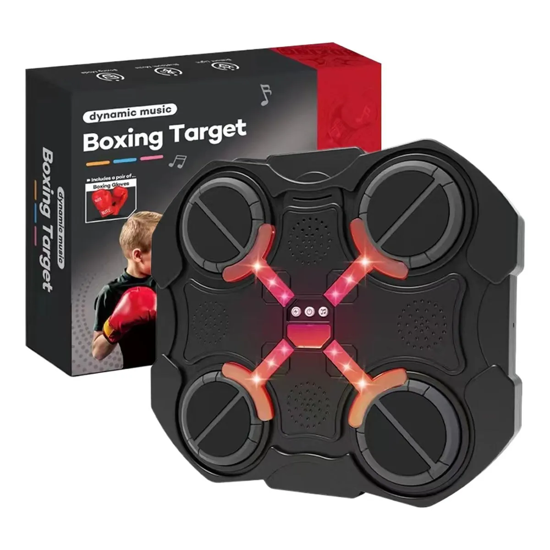 4 Target Music Boxing Machine Led Touch Screen Wireless Boxing Target
