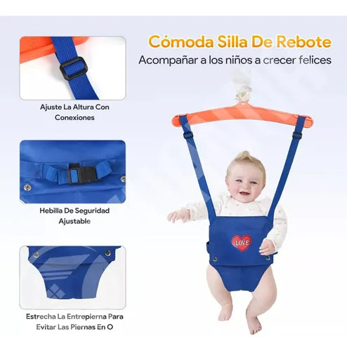 2-in-1 Baby Jumper & Walking Harness – Adjustable Indoor/Outdoor Fun