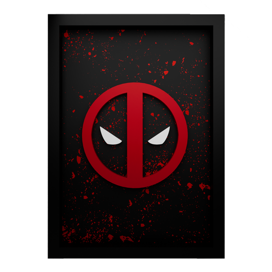 Deadpool Frame WIth 3D-printed Logo