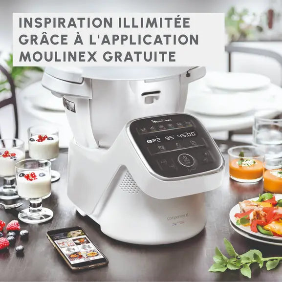 MOULINEX COMPANION XL Multifunctional Robot Cooker Bowl 4.5L 12 Programs Auto Soups Gazpacho Kitchen Robot Mixer Chopper Kneader 1550W HF80CB10