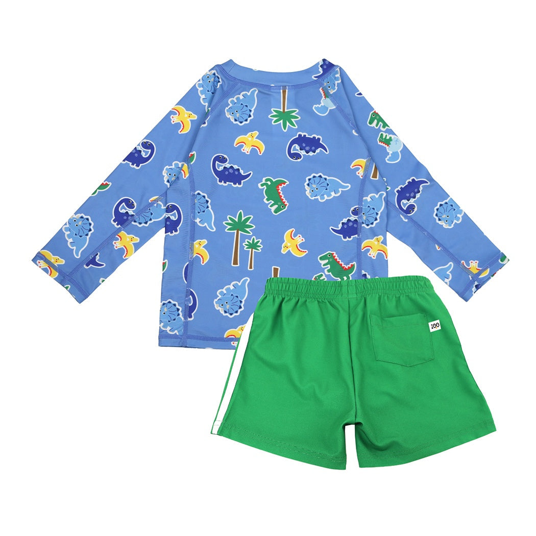 Zoocchini Baby/Toddler Boys Swim Top & Swim Shorts Set - Devin the Dino & Friends