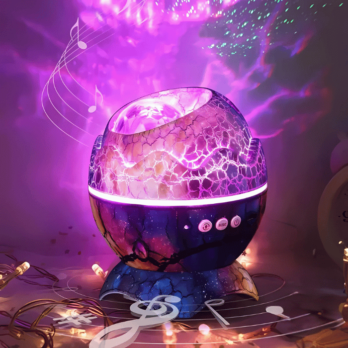 Dinosaur Egg Galaxy Projector | Speaker & LED Lights - Medaid International