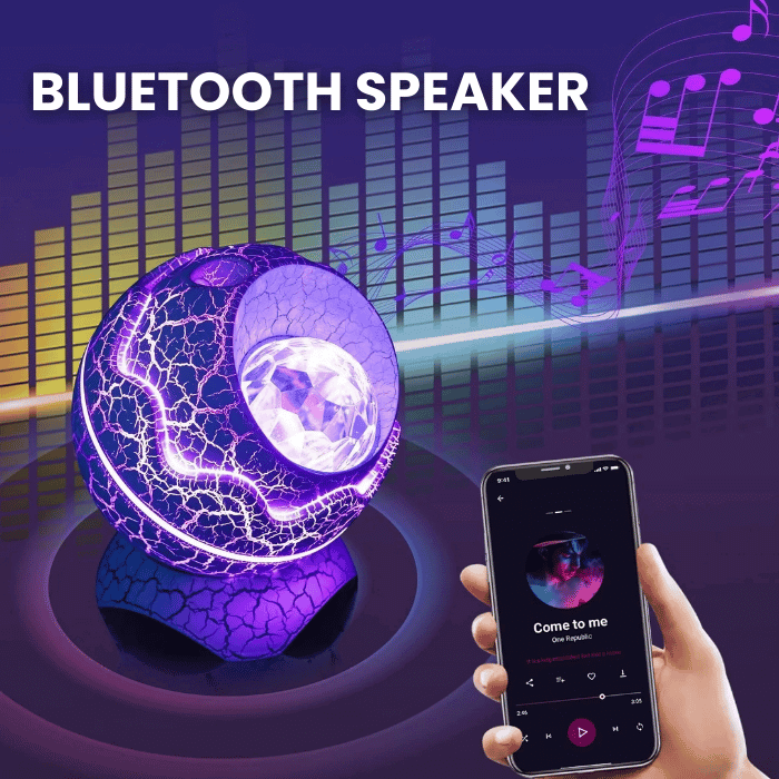 Dinosaur Egg Galaxy Projector | Speaker & LED Lights - Medaid International