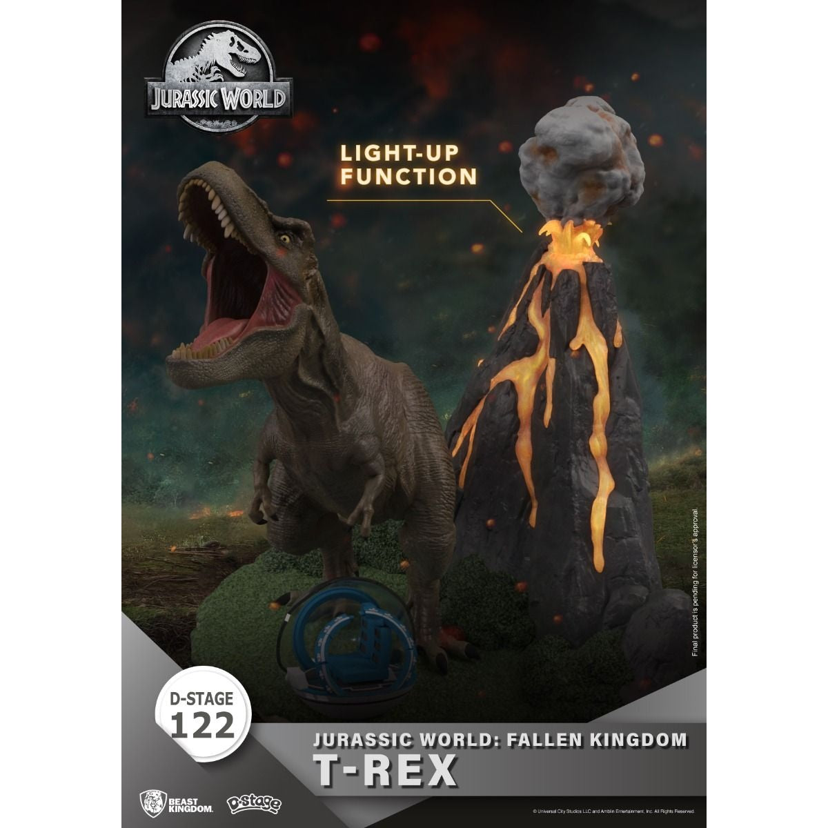 Jurassic World : Fallen Kingdom-T-Rex Diorama Stage-122 by Beast Kingdom - Medaid International