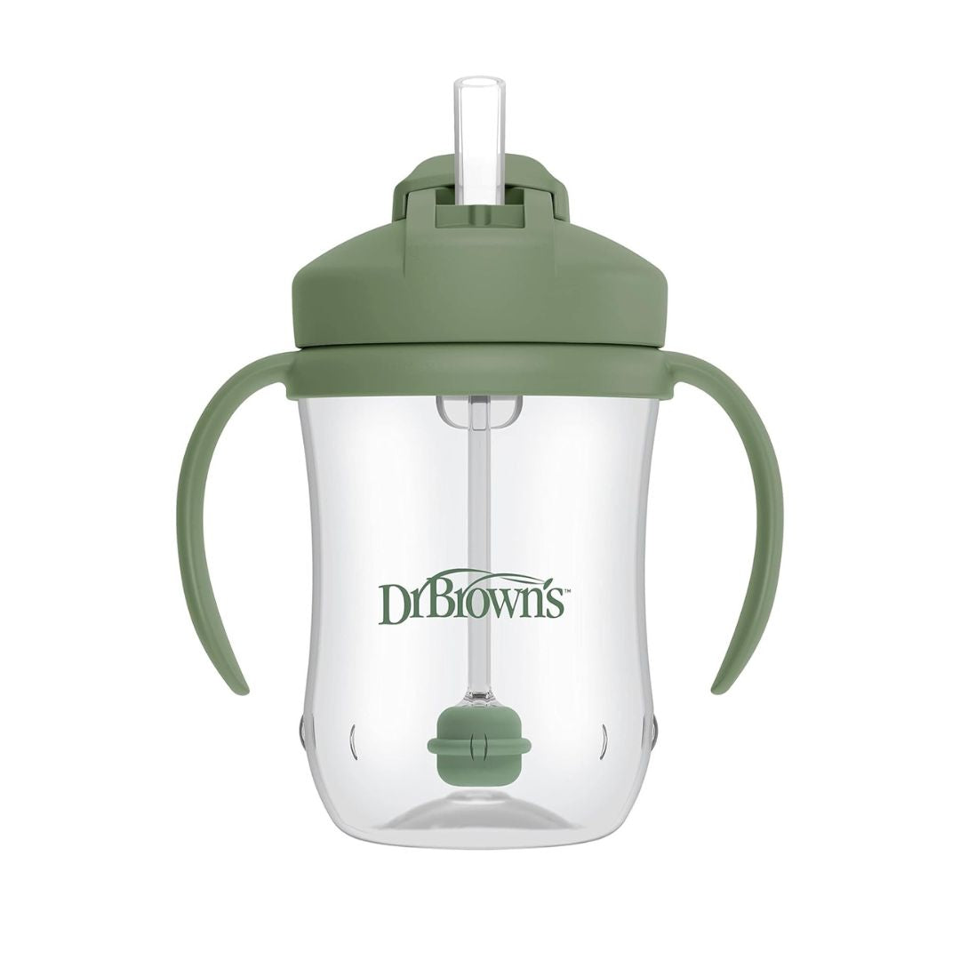 Dr. Brown’s Milestones Baby's First Straw Cup – Olive Green