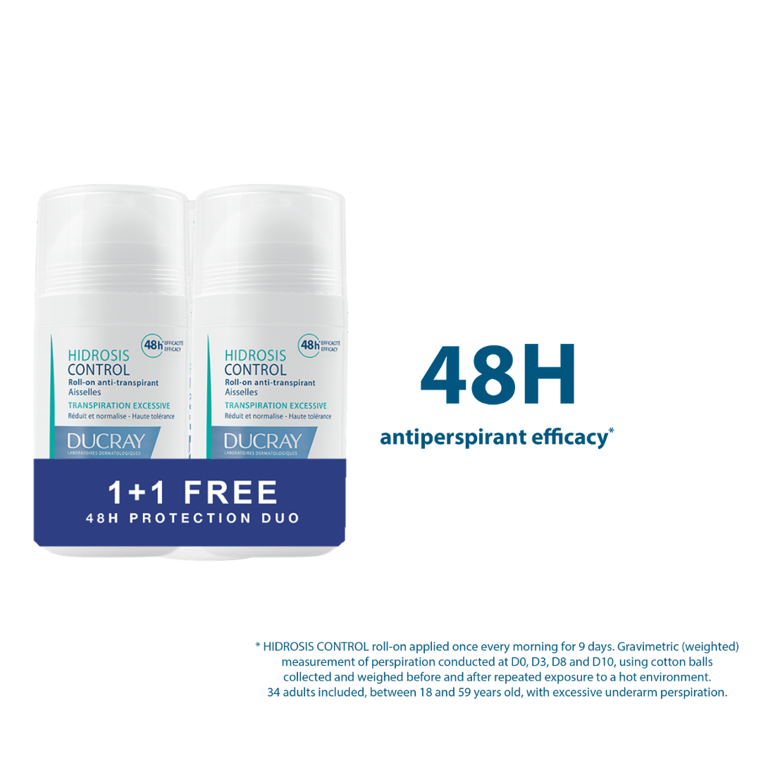 Ducray Hidrosis Control Antiperspirant Roll-on Buy 1 Get 1 Bundle