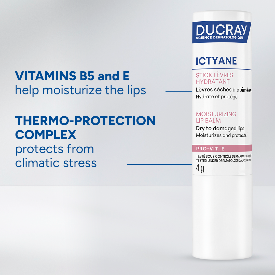 Ducray Ictyane For Dry Lips Moisturizing Lip Balm