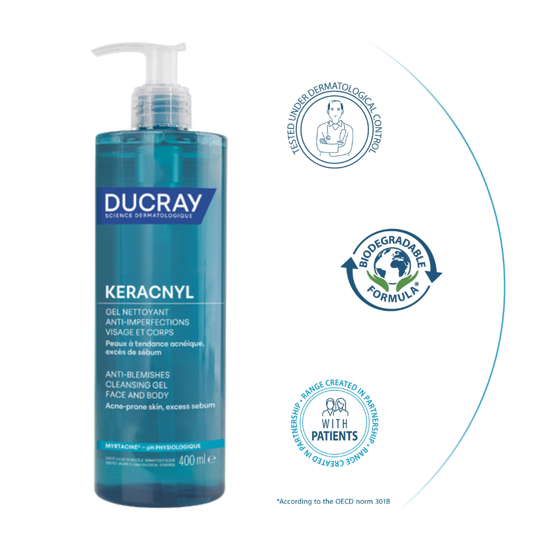 Ducray Keracnyl Foaming Gel Buy 1 Get 1 Bundle