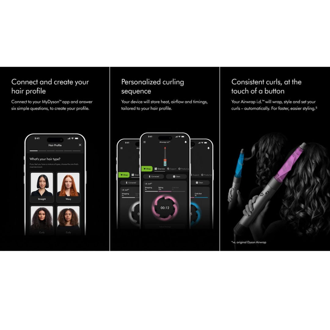 Dyson Airwarp i.d.™ MultiStyler And Dryer Curly To Coily - Amber silk