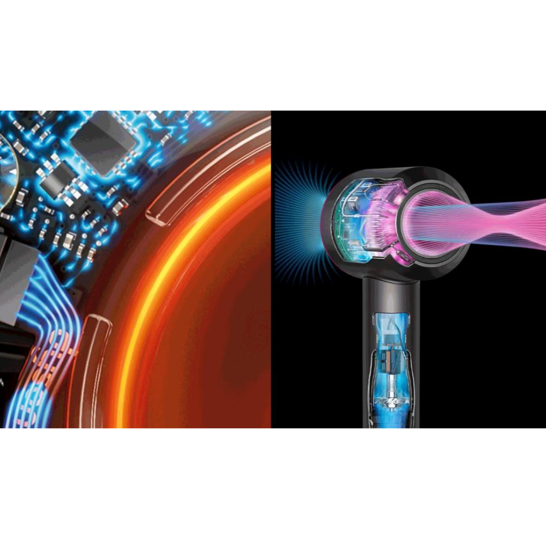 Dyson Supersonic Nural Dryer Straight to Wavy - Prussian Blue