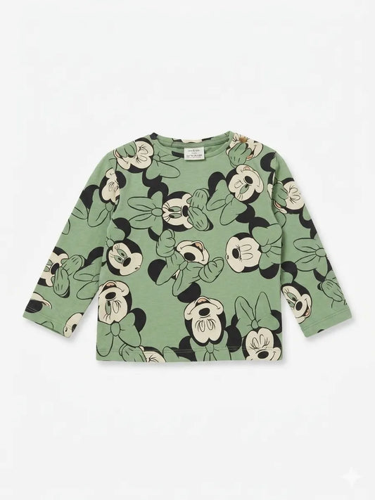 Zara Girl's Mint Green Printed Blouse | Zara In Lebanon