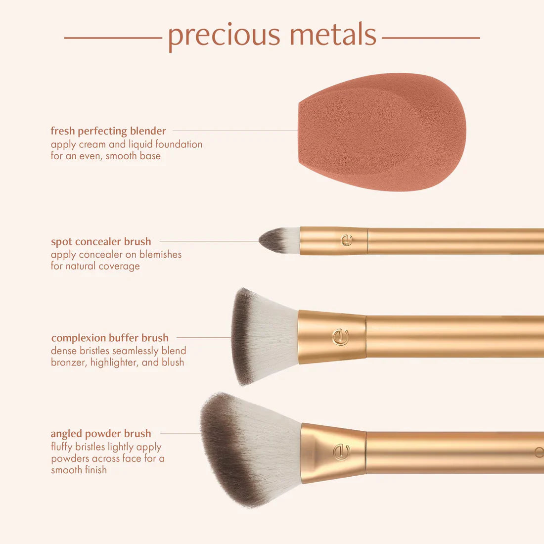 EcoTools precious metals face blend + sculpt set 0027 268974