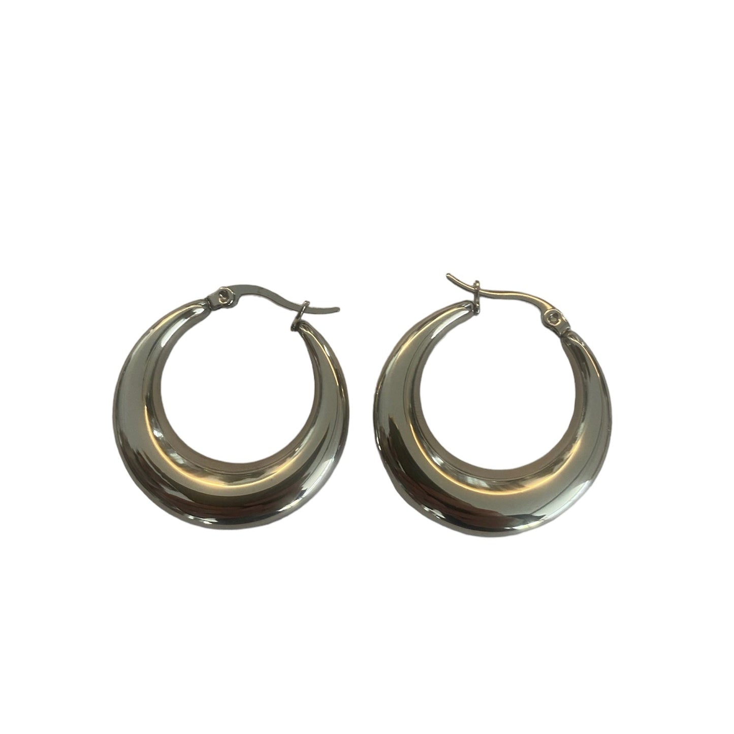 Silver round earrings accessory #4044 - Medaid International