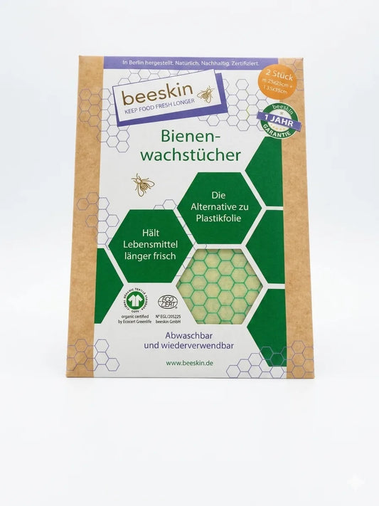 Beeskin Reusable Beeswax Food Wraps 2 Pack | Beeskin In Lebanon