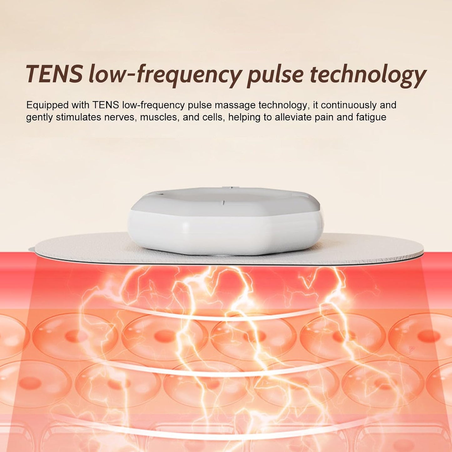 Wireless EMS & TENS Massager – Mini Pads with Charging Case