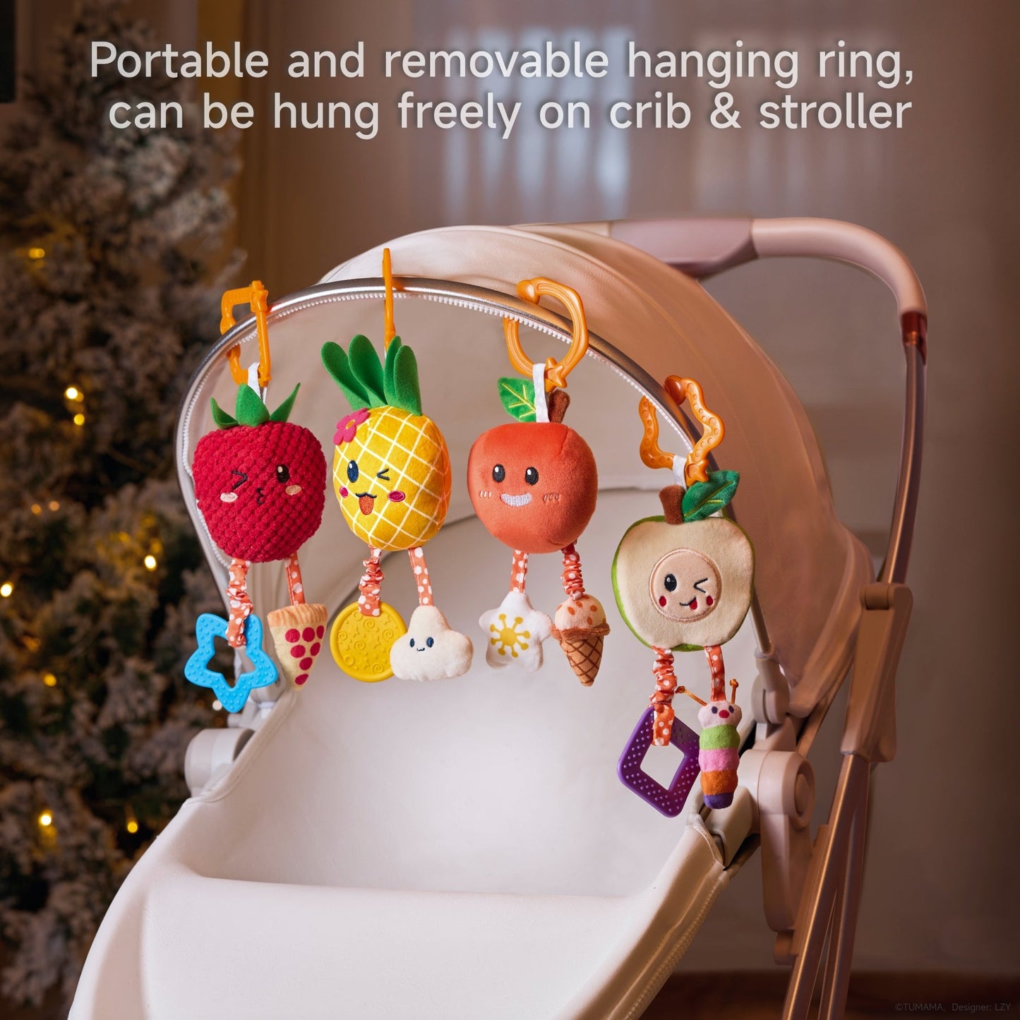 Tumama Kids - Fun Soft Fruit - Hanging Rattle