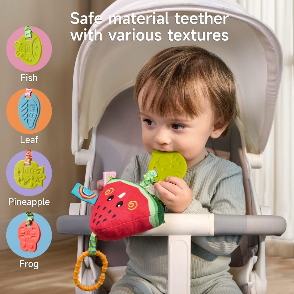 Tumama Kids - Fruit Hanging Rattle Set - With Clips