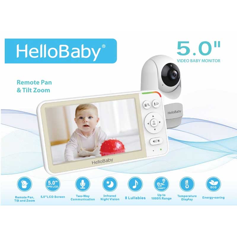 Hello Baby - 5inch Video Baby - Monitor