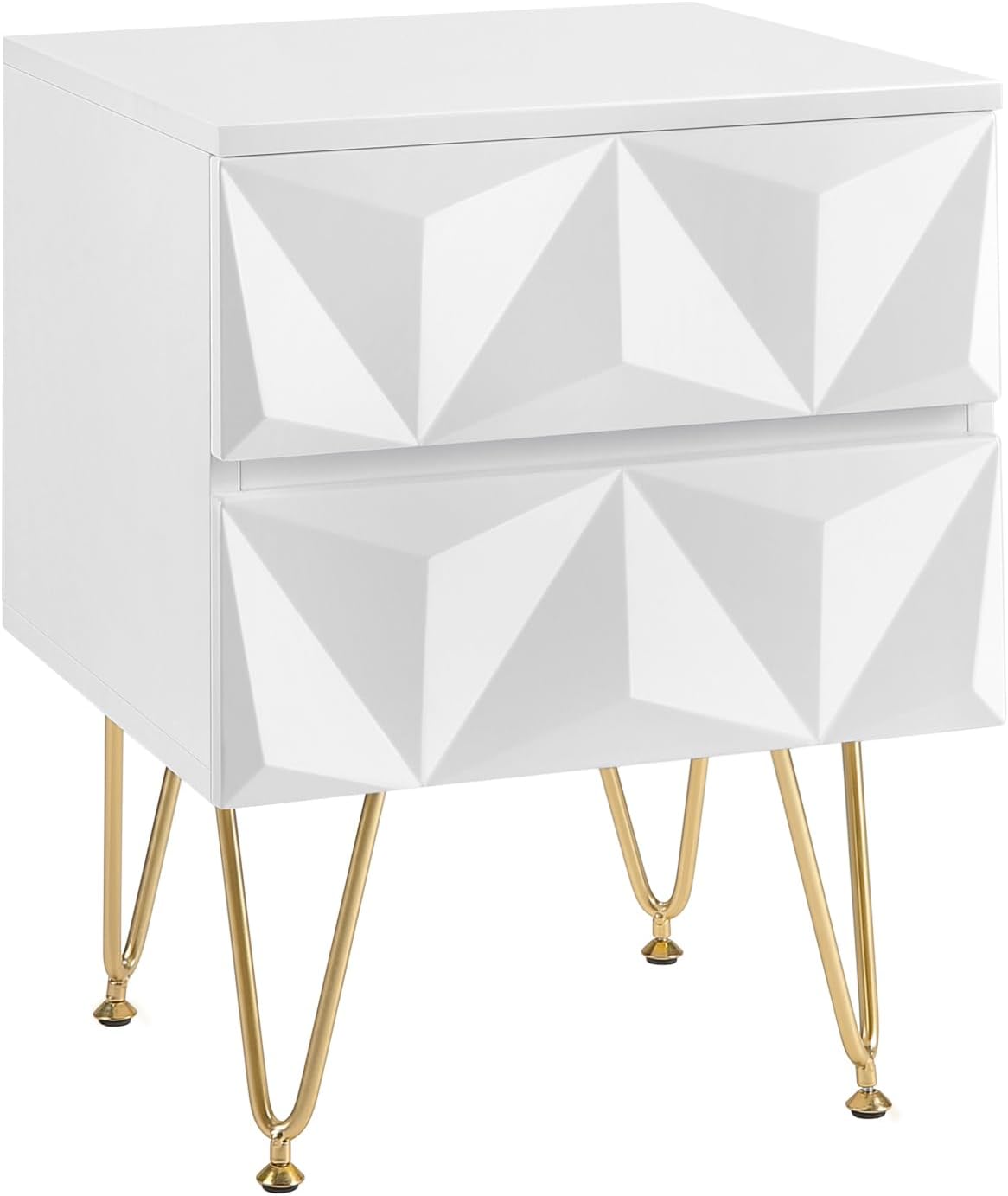 EUGAD Bedside Table with 2 Drawers