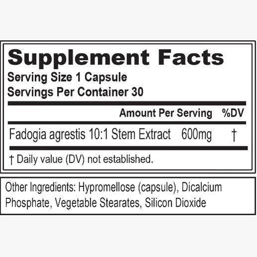 EVLution Nutrition, Fadogia Agrestis, 600 mg, 30 Veggie Capsules