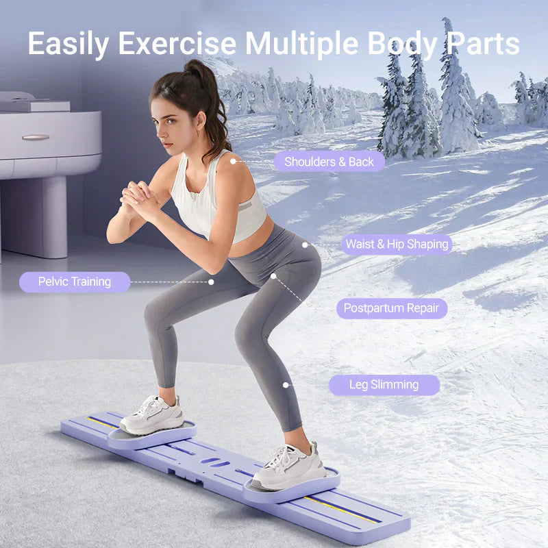 Ski Trainer 3-in-1 Leg Exercise Machine Foldable & Portable Pelvic Muscle Hip Trainer