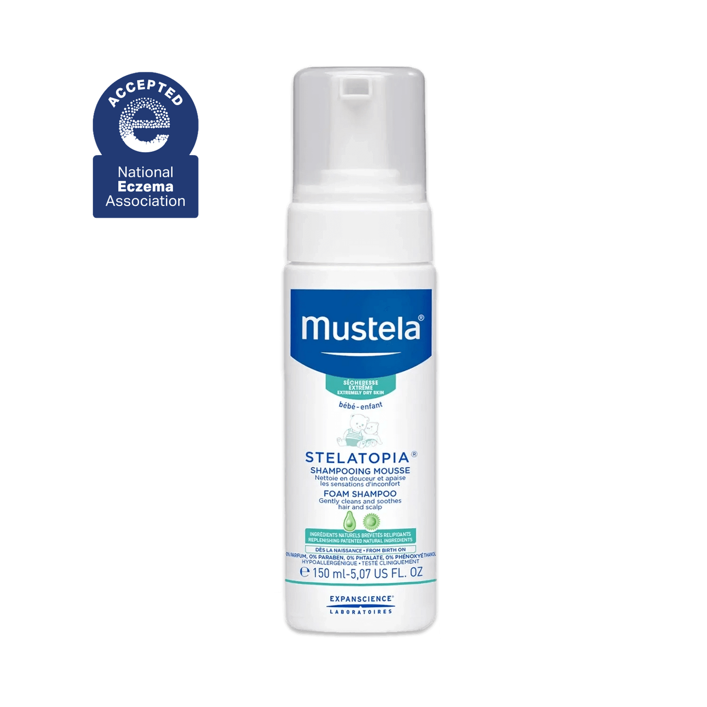 Mustela Stelatopia Foam Shampoo
