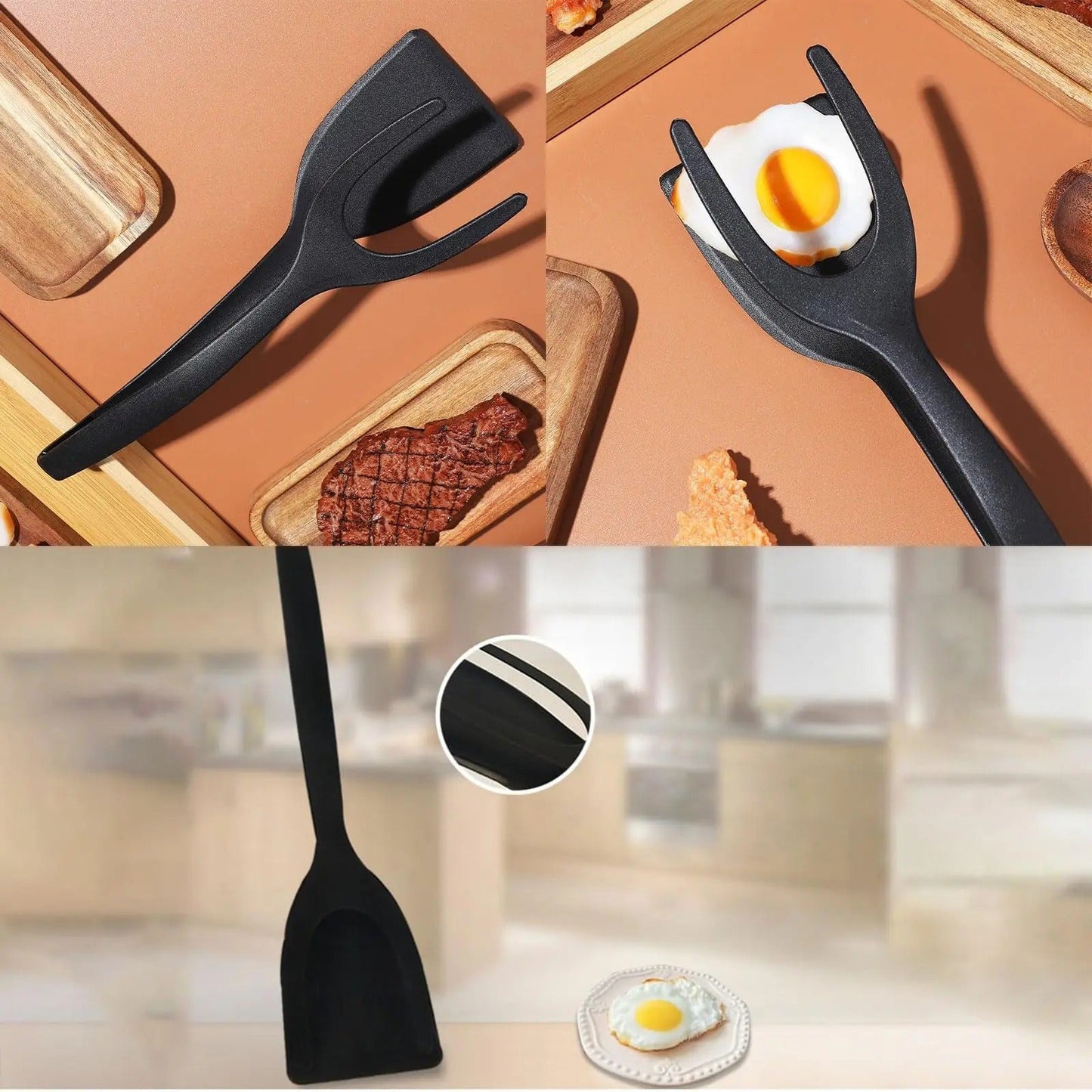 2-in-1 Grip & Flip Spatula