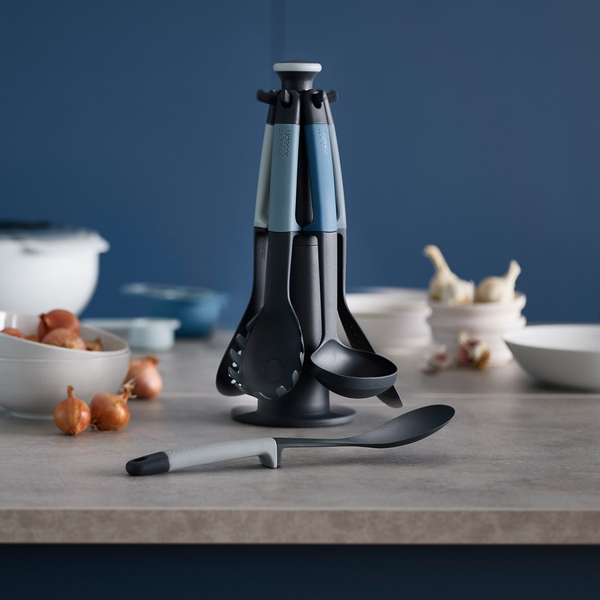 Joseph Joseph Elevate Nest Utensils Compact Stacking Kitchen Tool Set – Sky