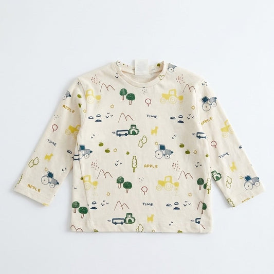 Zara Boy's Beige Printed Blouse | Zara In Lebanon