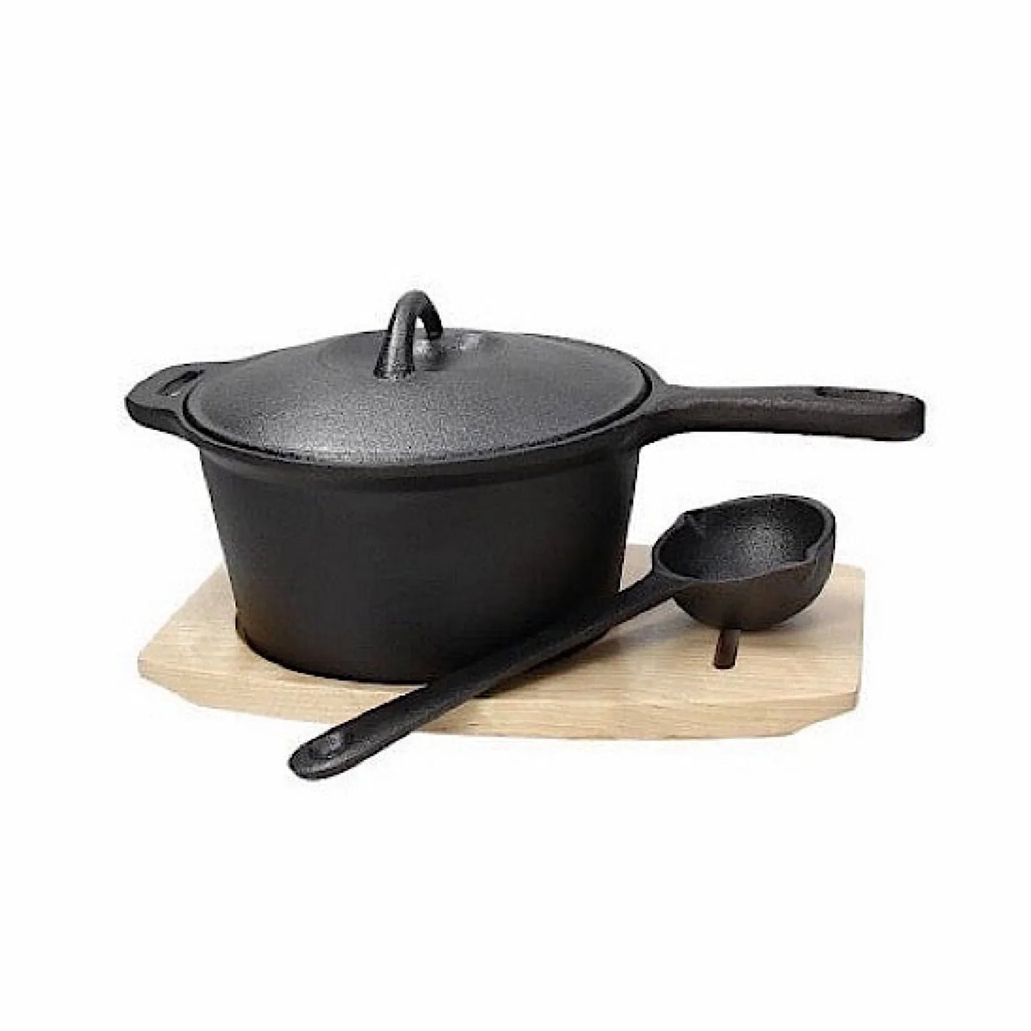 Tognana Fusion Taste Cast Iron Casserole 18cm + Wood Base