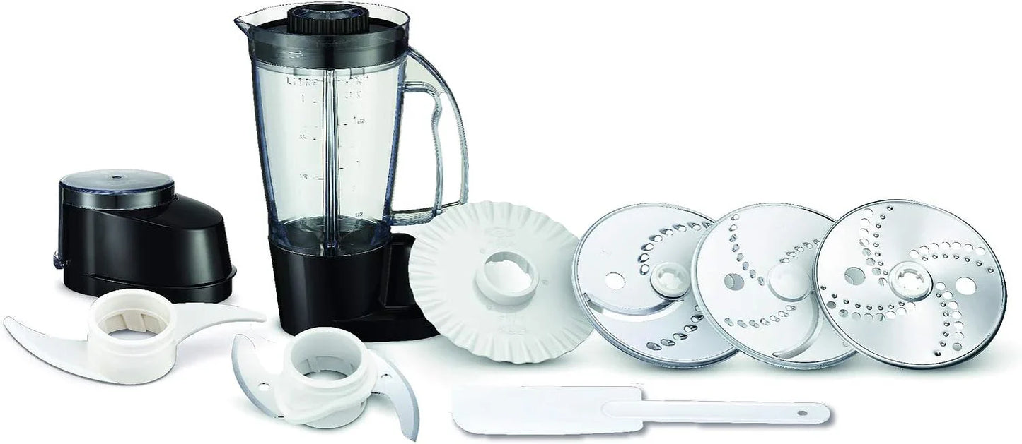 Moulinex Compact DoubleForce Multifunctional Food Processor - 3 Liters, 800W