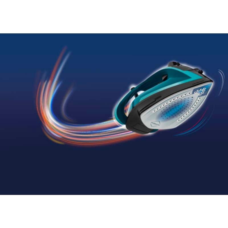 Tefal FV6832M0 iron  Ultragliss +   Black Glama/Blue boreal   2800W   50 g/min   260 g/min   Durilium Airglide   Anti drip   Anti Scale Setting