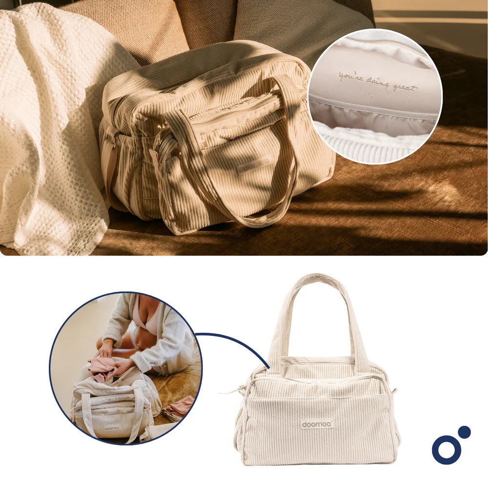 Doomoo - Fluffy Diapering Bag - Corduroy Sand - NEW!!