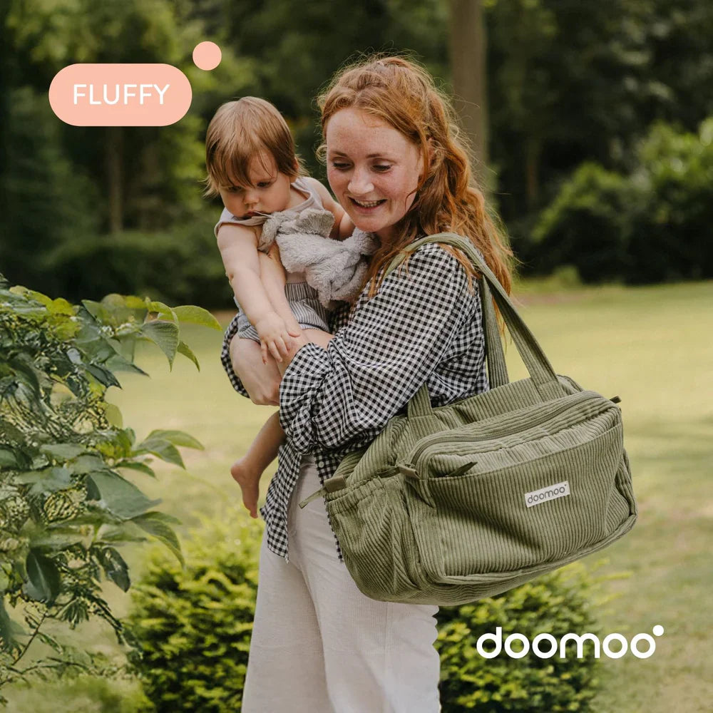 Doomoo - Fluffy Diapering Bag - Corduory Kaki - NEW!!