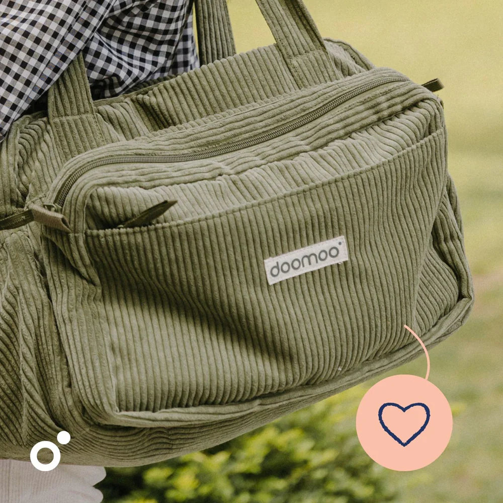 Doomoo - Fluffy Diapering Bag - Corduory Kaki - NEW!!