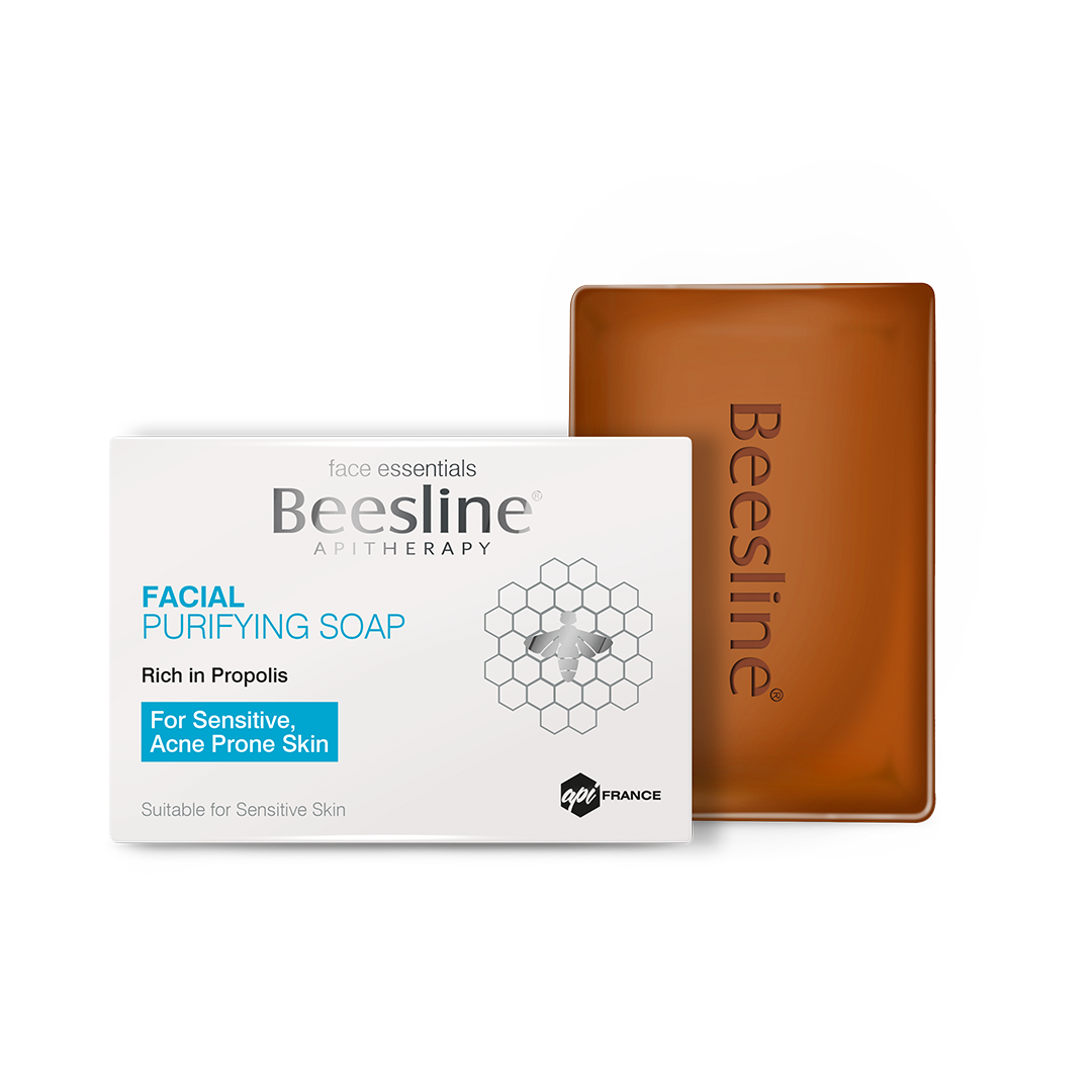 Beesline Facial Purifying Soap - For Sensitive, Dry & Oily Skin With Imperfections