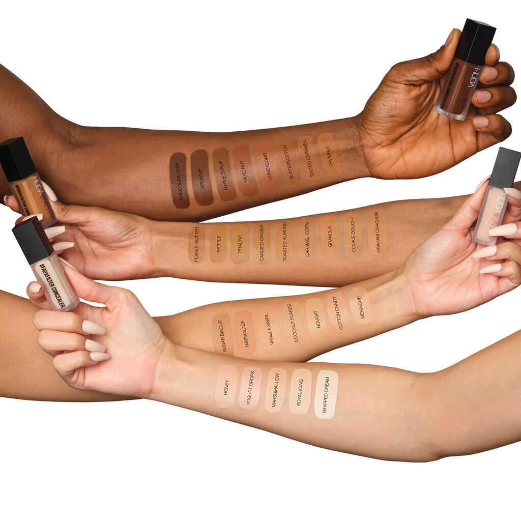 HUDA BEAUTY #FAUXFILTER LUMINOUS MATTE BUILDABLE COVERAGE CREASE PROOF CONCEALER (nougat) - Medaid - Lebanon