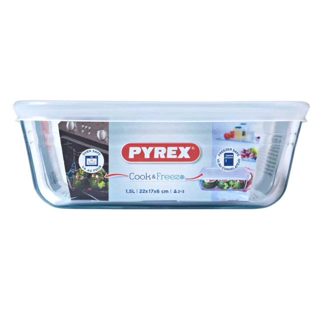 PYREX 1.5LTR RECTANGULAR DISH & LID - Medaid International