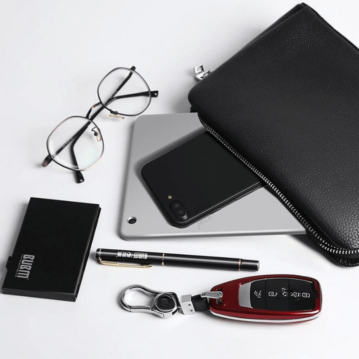 Premium Leather Fingerprint Man Bag - Medaid International