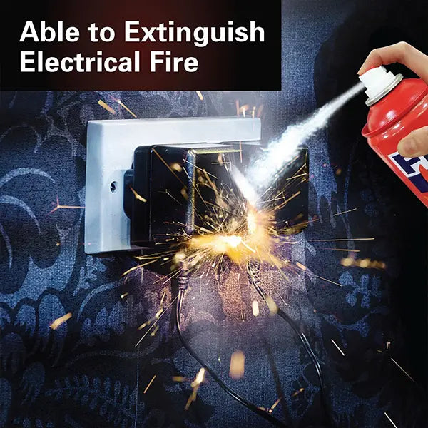 Fire Extinguisher Spray with Stand for Car and Home Use | Fire Stop Aluminium Spray - Medaid International