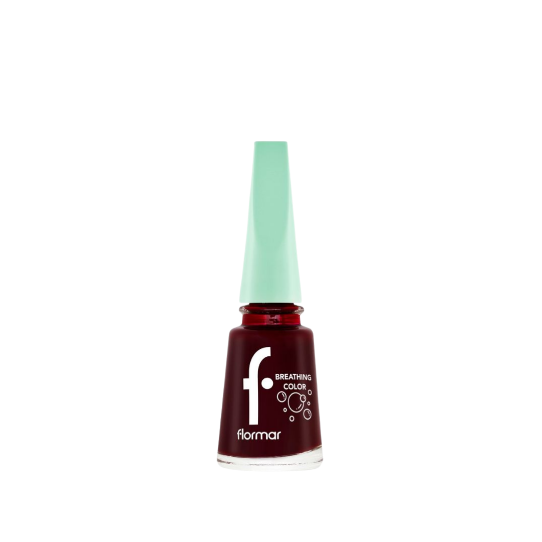 Flormar Breathing Color Nail Enamel 012 Burgundy Nail Polish