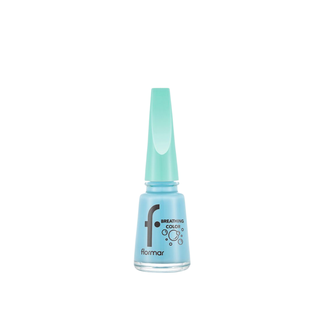 Flormar Breathing Color Nail Enamel 014 Pretty Blue Nail Polish