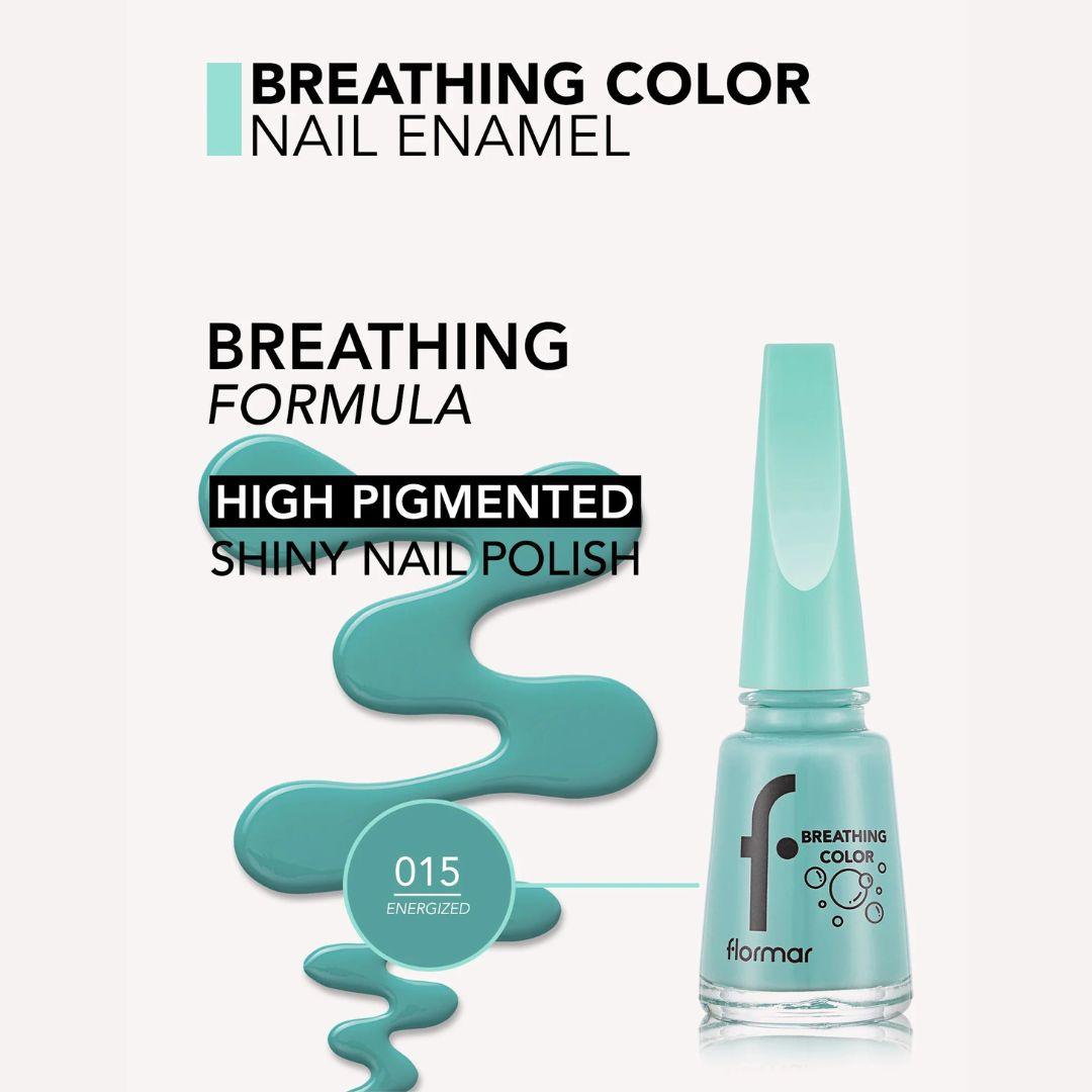 Flormar Breathing Color Nail Enamel 015 Energized Nail Polish