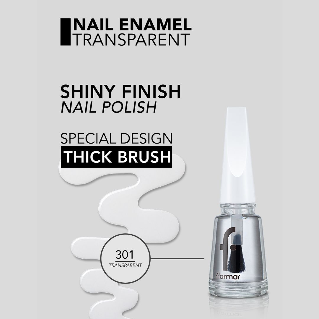 Flormar Nail Enamel 301 Glass Effect Nail Polish