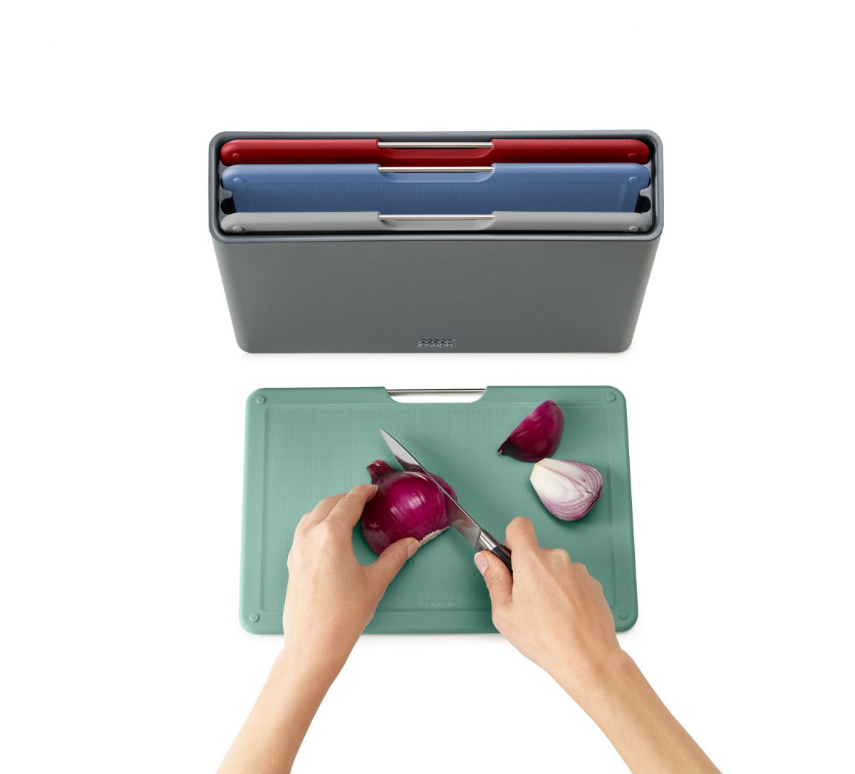 Joseph Joseph Folio 4-Piece Board Set (Graphite/Coast)