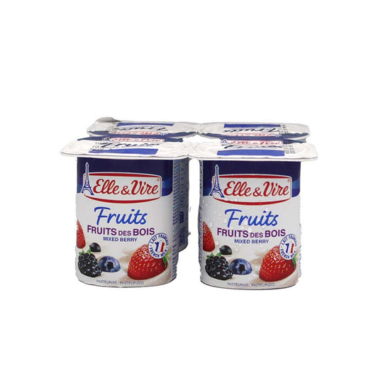 Elle & Vire Dessert Fruits Des Bois - 4 Pack - Medaid International