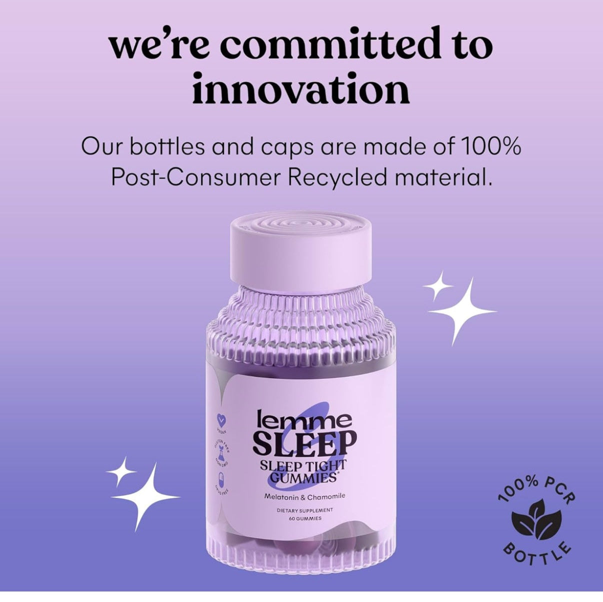 Lemme Sleep Gummies with 5mg Melatonin, Elderberry, Magnesium, L-Theanine, Chamomile and Lavender, Drug-Free Nighttime Sleep Aid, Vegan, Gluten Free, Gelatin Free, Non GMO, Berry Flavored (60 Count) - Medaid International