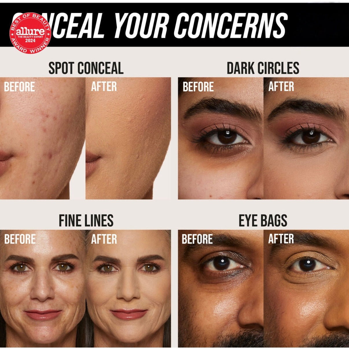 Huda Beauty #FauxFilter Luminous Matte Concealer (Yogurt Drops) - Medaid International