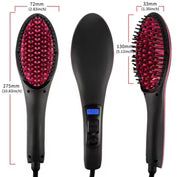 Hair Straightener Brush Ceramic